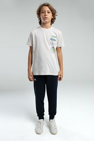 Kappa Boy's Cream T-Shirt