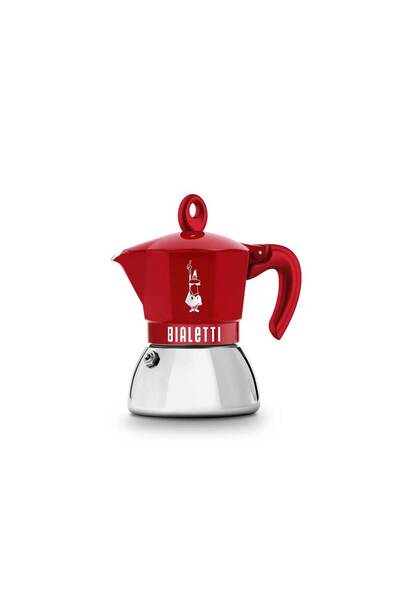 Bialetti Moka Pot İndüksiyon 4 Cup Kırmızı