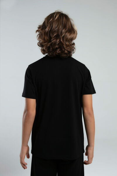 Kappa Boy's Black T-Shirt