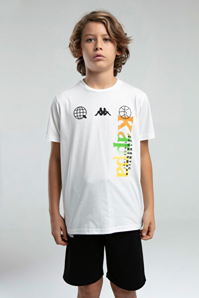 Kappa Λευκό μπλουζάκι για αγόρι