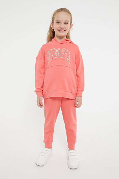 U.S. Polo Assn. 1205v1 Lisanslı Klasik Coral Kız Çocuk Eşofman Takım