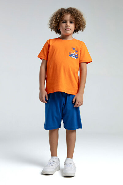 Rolypoly Boy's Orange Bermuda Set