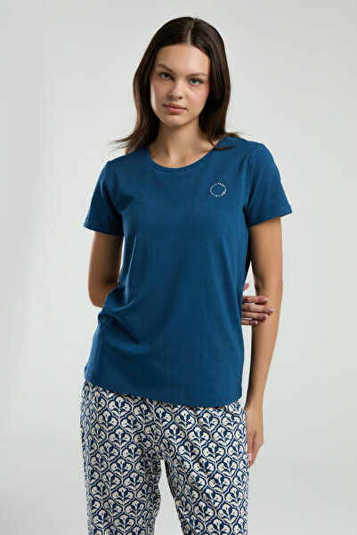 Arnetta KADIN NAVY KPKısa Kol Pijama Takım