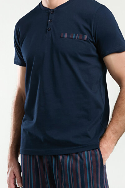 Arnetta Ανδρικό Σετ Πυτζάμες Navy Blue