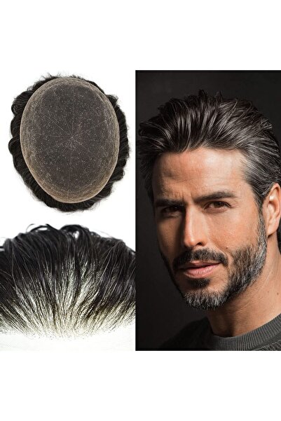 Protez Saç %100 İnsan Saçı Premium Protez Saç Siyah İsveç Tülü Full Dantel (Full Lace)