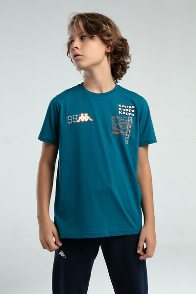 Kappa Boy's Green T-Shirt