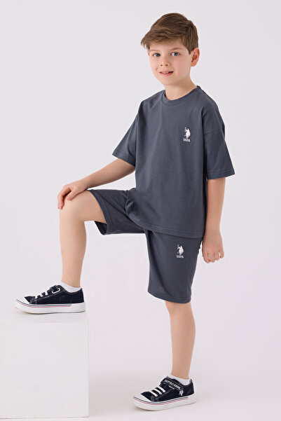 U.S. Polo Assn. US Polo Assn.Boy's Smoked Bermuda Set