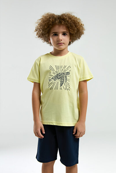 Arnetta Boy's Yellow Bermuda Suit