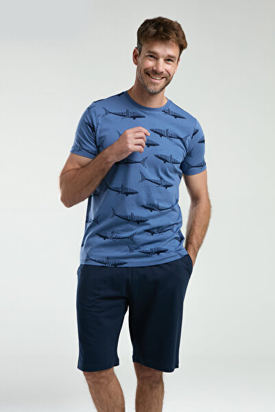 Arnetta Men's Blue Bermuda Suit