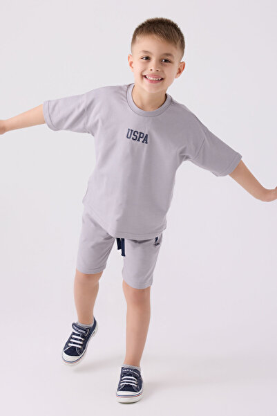 U.S. Polo Assn. Boy's Gray Bermuda Suit
