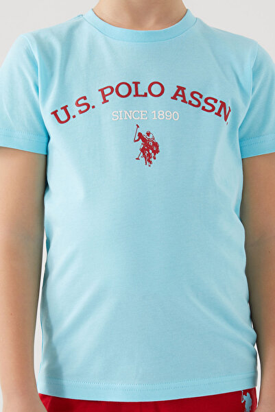 U.S. Polo Assn. Erkek Çocuk Mavi Bermuda Takım