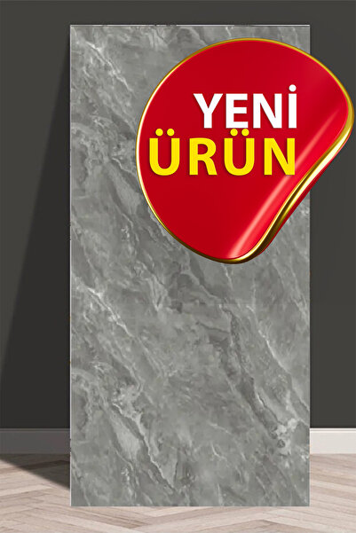 BienHome 30x60cm Lüx Gri Kendinden Yapışkanlı Antrasit Pvc Döşemesi Köpük Panel