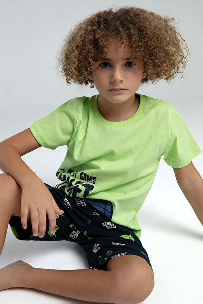 Rolypoly Boy's Green Bermuda Suit