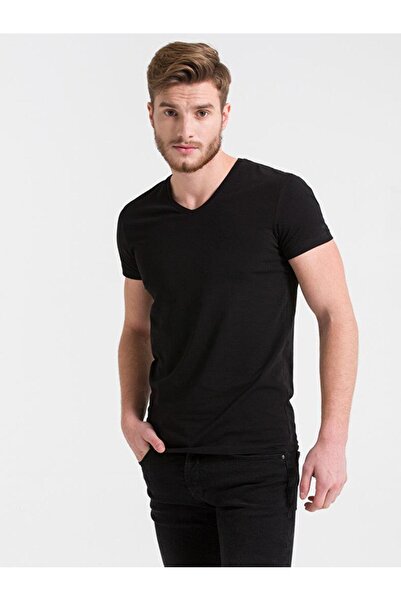 Ltb Мъжка тениска FALGON с V-образно деколте, с прилепнал крой, 012228451460944_200