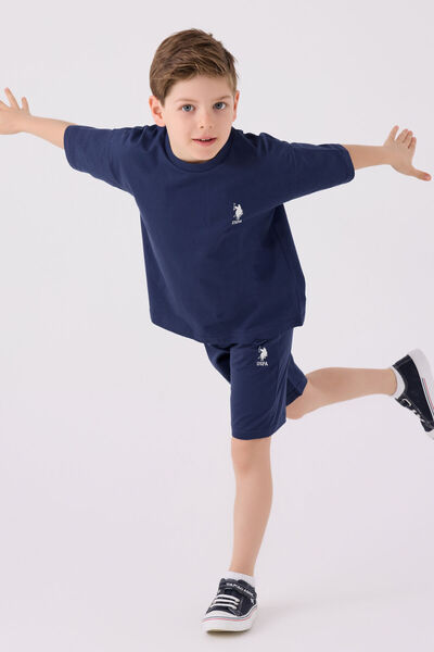 U.S. Polo Assn. База. Комплект Polo Assn Boys Dark Indigo Bermuda