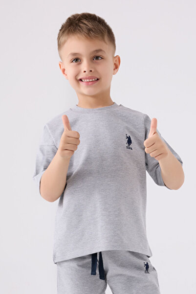 U.S. Polo Assn. Boy's Gray Bermuda Suit