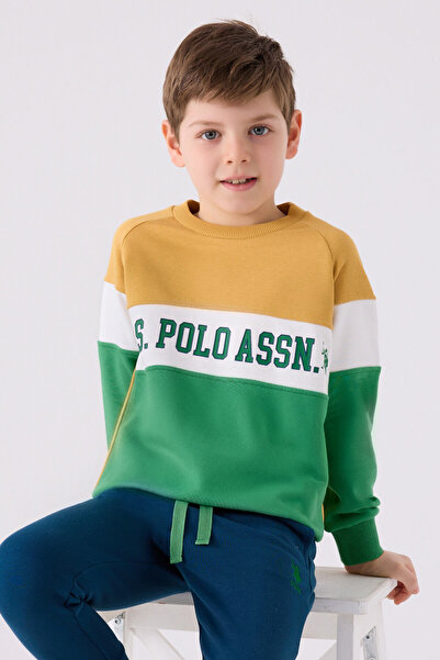 U.S. Polo Assn. Erkek Çocuk Sarı Eşofman Takımı