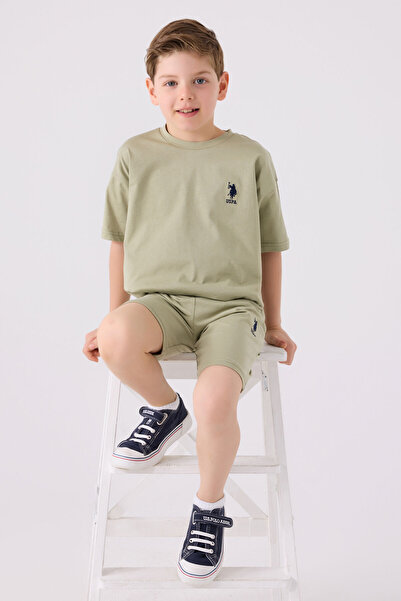 U.S. Polo Assn. Boy's Khaki Bermuda Suit