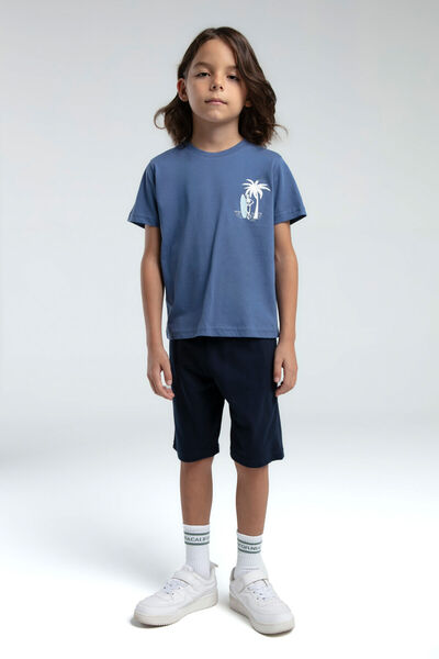 Rolypoly Boy's Green Bermuda Suit