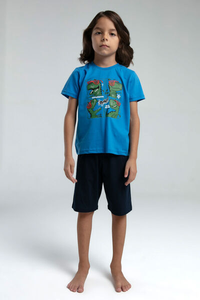 Rolypoly Синій бермудський костюм для хлопчиків