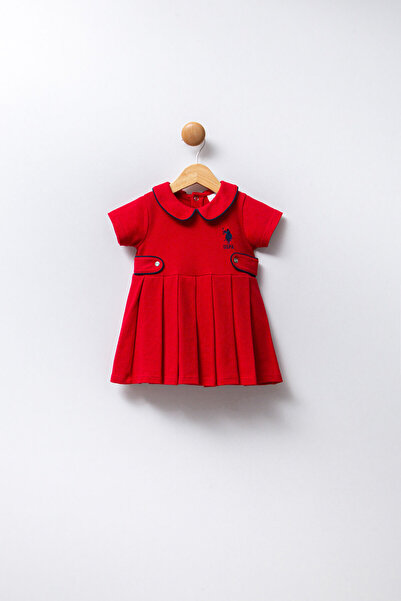 U.S. Polo Assn. Πόλο Ασν. Κοριτσάκι κόκκινο φόρεμα