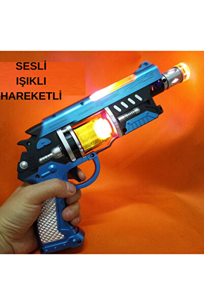 LRS STORE Oyuncak Tabanca -Pilli-Işıklı-Sesli-Hareketli Uzay Tabancası Blaster Kaliteli Silah