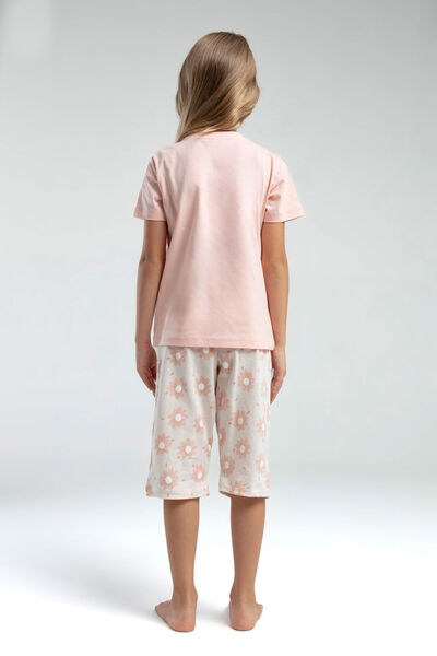 Rolypoly Girl's Pink Capri Set