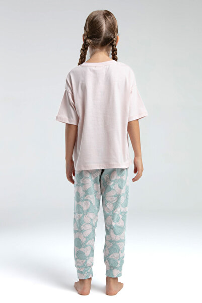 U.S. Polo Assn. U.S. Polo Assn. Kız Çocuk Pembe Kısa Kol Pijama Takım
