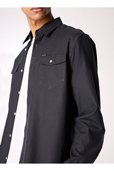 Guess Siyah Erkek Gömlek M4YH09WGBP0JBLK LS WESTERN SHIRT CO