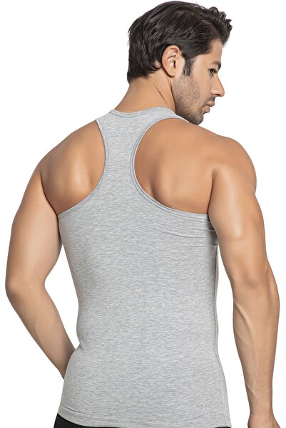 TOLIN Спортивний Рембо Чоловічий Сірий Меланж Бавовняний Лікра Атлет 1147г