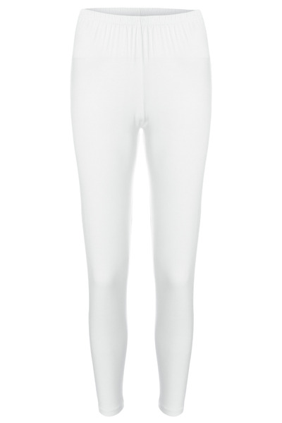 TOLIN White Rib 100% Cotton Women's Tights - Ribbed, Long 721