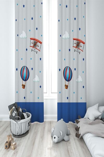 Talia Home ستارة خلفية لغرفة الأطفال والرضع على شكل طائرة بجنسين Tla-008