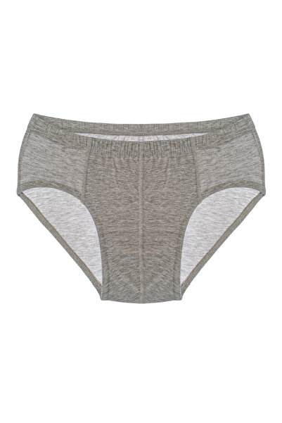 TOLIN Men's Cotton Gray Melange Basic Single Jersey Panties 213