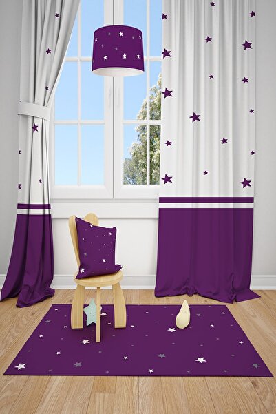 Talia Home Дитяча кімната з зірковим візерунком, штора з 2 полотнами Tla-180