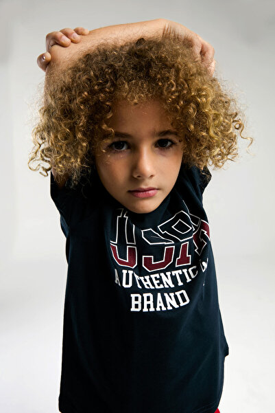 U.S. Polo Assn. U.S. Polo Assn. Boy's Navy Blue Bermuda Suit