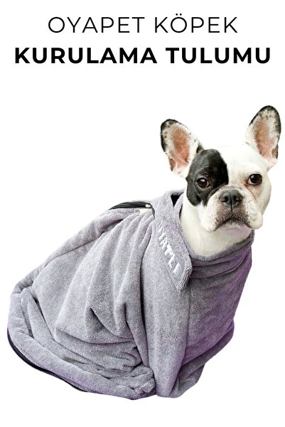 oyapet Köpek Kurulama Tulumu Microperformance® Fermuarlı Lüks Havlu Bornoz Küçük Ve Büyük Irk Köpekler Için