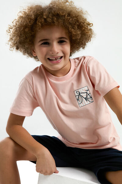 Arnetta Boy's Pink Bermuda Set