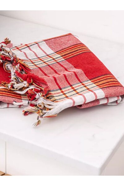 VAROL 4 Pieces of Clastic Cotton Peshtemal (Traditional Turkish Bath Peshtemal)