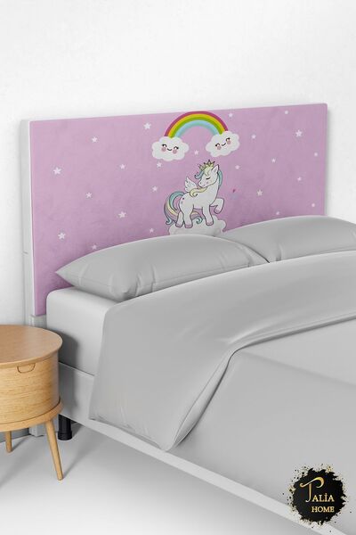 Talia Home Unicorn Desenli Yatak Baza Başlık Kılıfı TLABK-170
