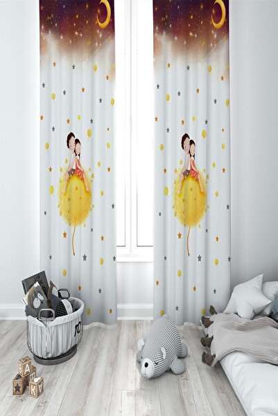 Talia Home Біла дитяча кімната Фон Завіса 2 крила Tla-039