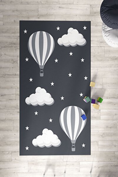 Homiko Balon Desenli Çocuk ve Bebek Odası Dekoratif Halı TLH-103