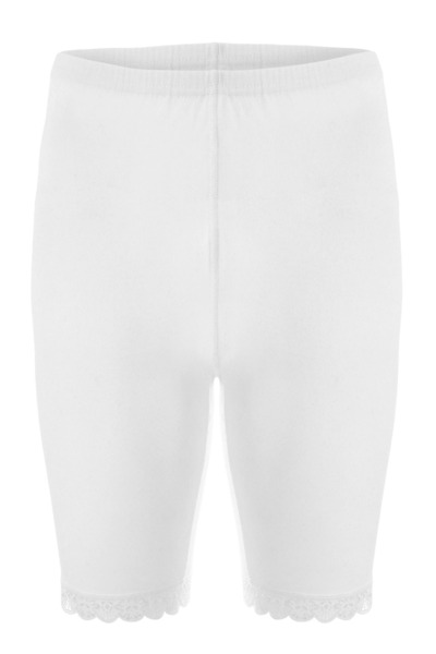 TOLIN White Lace 100% Cotton Women's Tights - 421