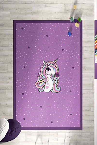 Homiko Unicorn Desen Antialerjik Çocuk Halısı TLH-054
