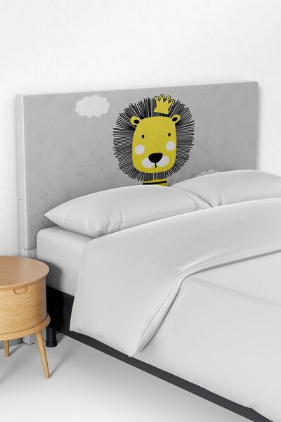 Talia Home Aslan Kral Desenli Çocuk Odası Yatak Baza Başlık Kılıfı TLABK-094