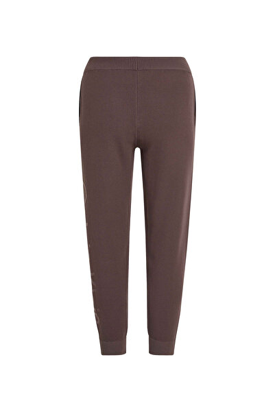 Calvin Klein 00GWF4P600PFK-PW - JOGGER Kadın Kırmızı Lastikli Paça Lastikli Bel Normal Kalıp Eşofman Altı