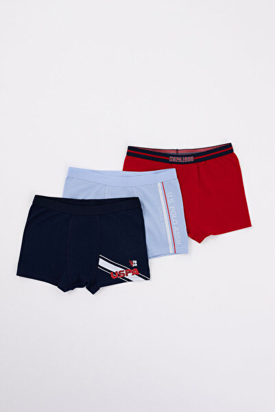 U.S. Polo Assn. U.S. Polo Assn. Boxer albastru pentru băiat