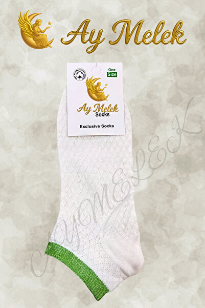 AYMELEK Women's Socks 8 Pairs Natural Cotton Patterned Invisible Girls' Socks