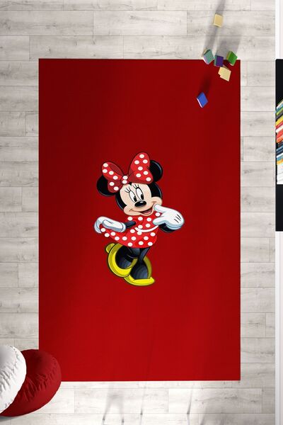 Homiko Çocuk  Odası  Mickey Mausee Antialerjik Dekoratif Halı TLH-052