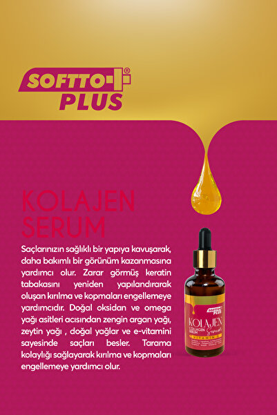 Softto Plus Kolajen Saç Bakım Serumu 50 ml