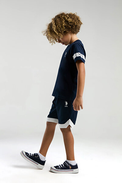 U.S. Polo Assn. U.S. Polo Assn. Boy's Navy Blue Bermuda Suit
